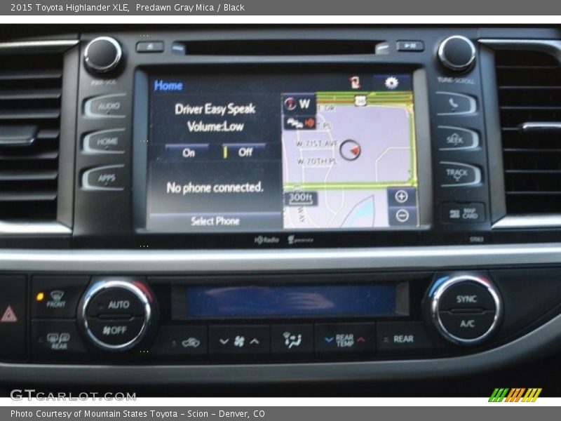 Predawn Gray Mica / Black 2015 Toyota Highlander XLE