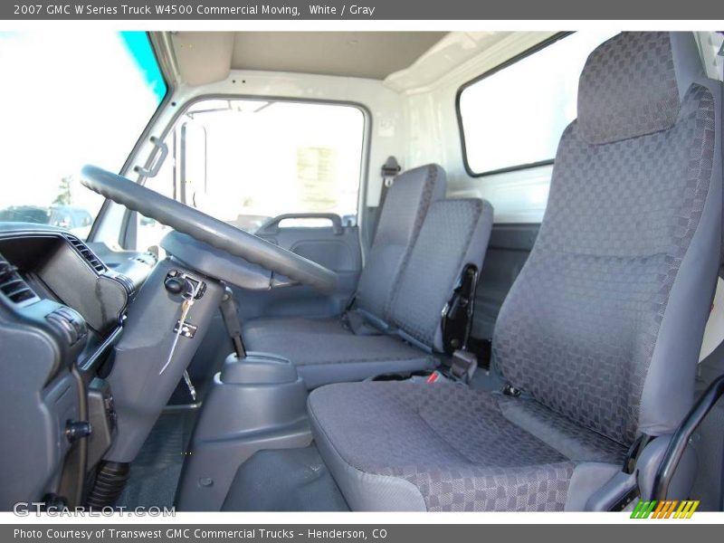 White / Gray 2007 GMC W Series Truck W4500 Commercial Moving