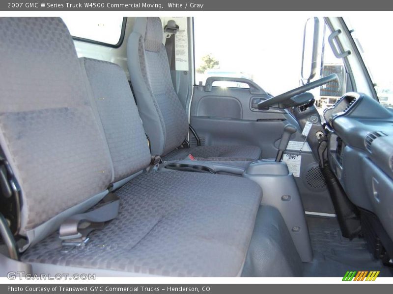White / Gray 2007 GMC W Series Truck W4500 Commercial Moving