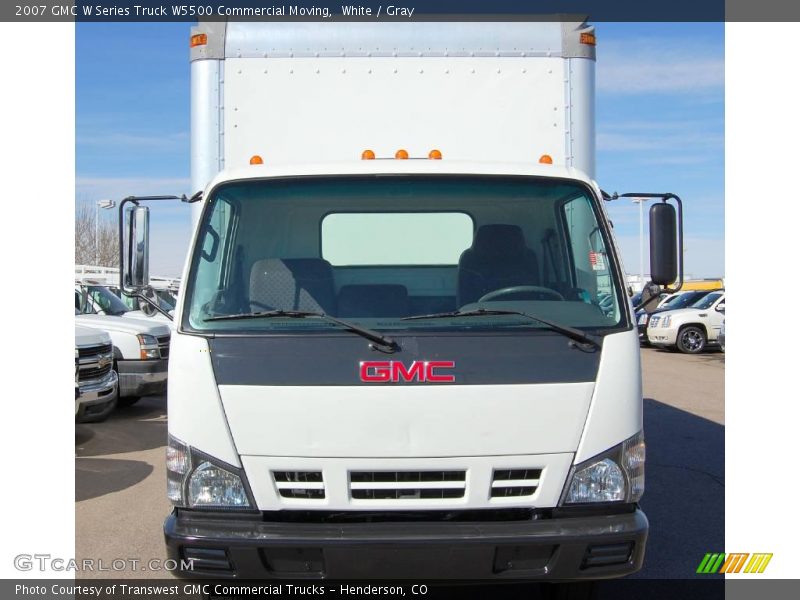 White / Gray 2007 GMC W Series Truck W5500 Commercial Moving