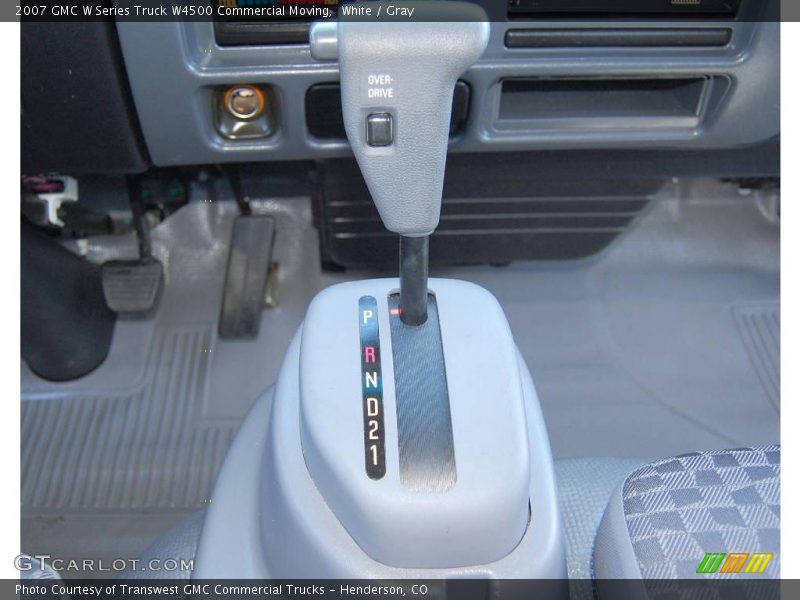 White / Gray 2007 GMC W Series Truck W4500 Commercial Moving