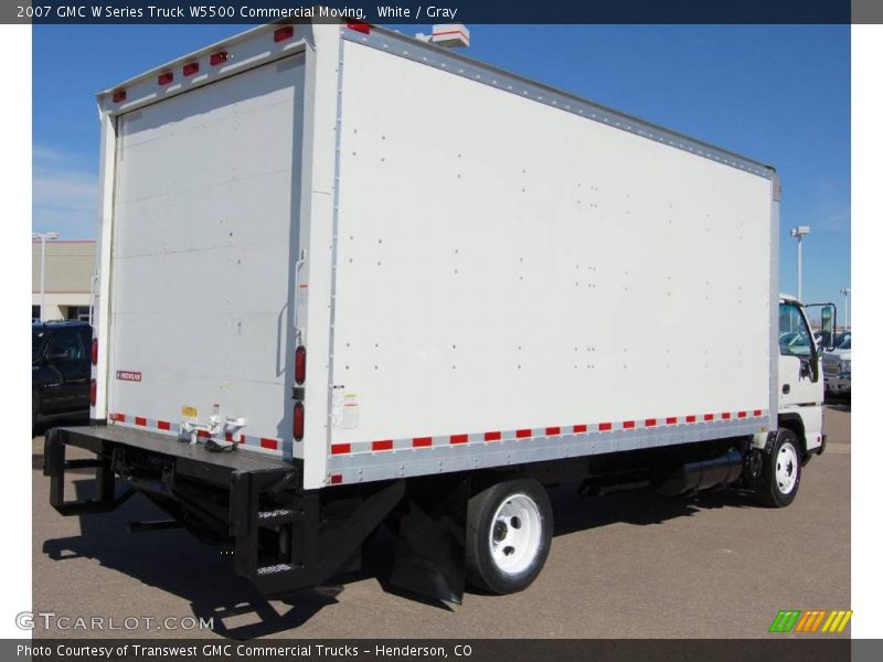 White / Gray 2007 GMC W Series Truck W5500 Commercial Moving