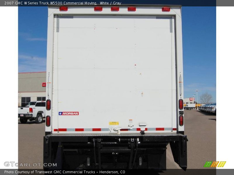 White / Gray 2007 GMC W Series Truck W5500 Commercial Moving
