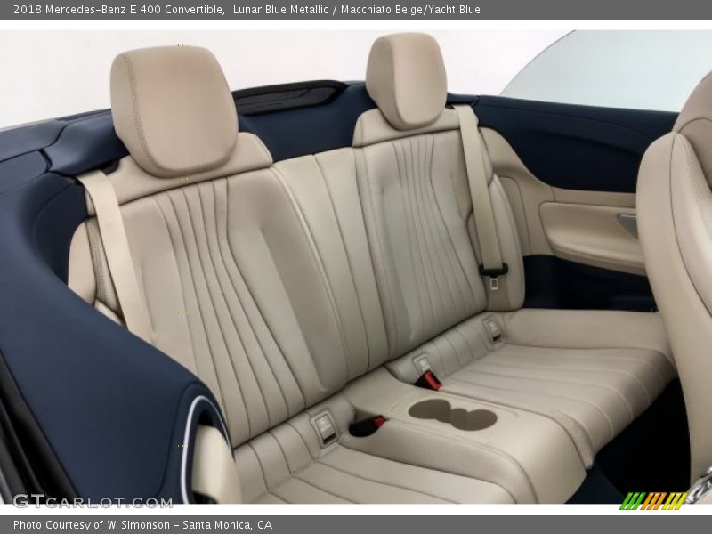 Lunar Blue Metallic / Macchiato Beige/Yacht Blue 2018 Mercedes-Benz E 400 Convertible