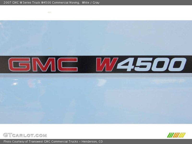 White / Gray 2007 GMC W Series Truck W4500 Commercial Moving