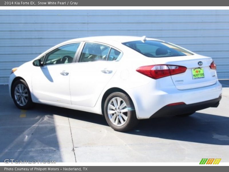 Snow White Pearl / Gray 2014 Kia Forte EX