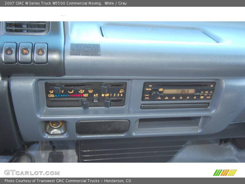 White / Gray 2007 GMC W Series Truck W5500 Commercial Moving