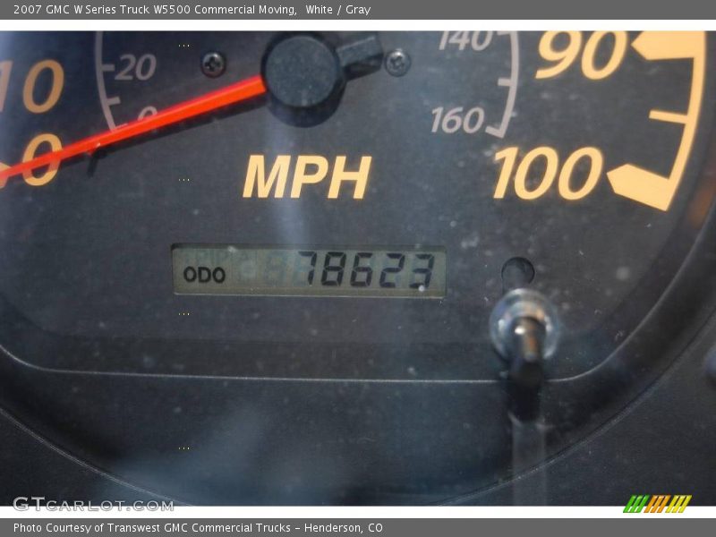 White / Gray 2007 GMC W Series Truck W5500 Commercial Moving