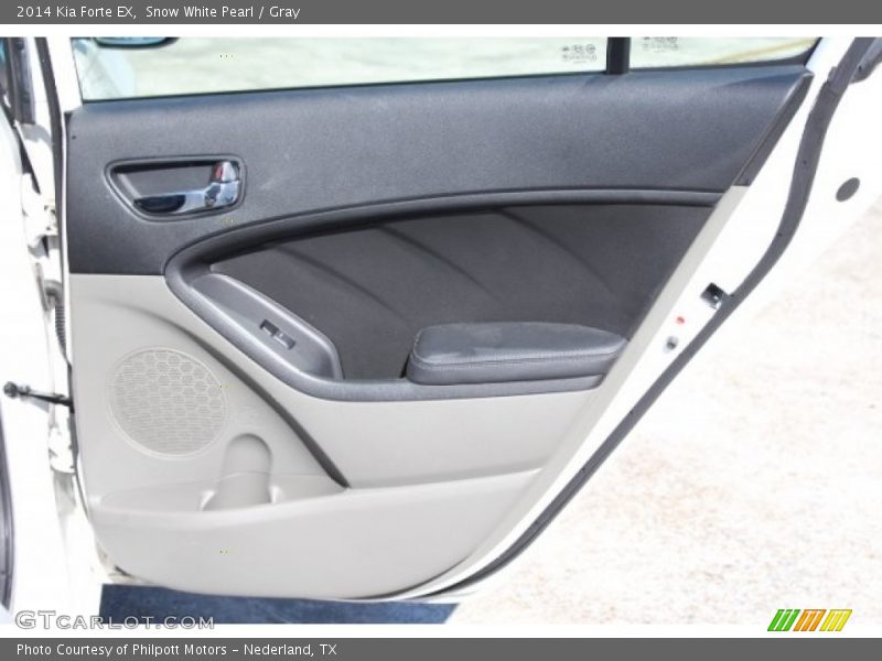 Snow White Pearl / Gray 2014 Kia Forte EX