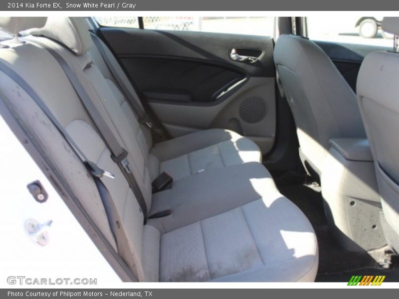 Snow White Pearl / Gray 2014 Kia Forte EX