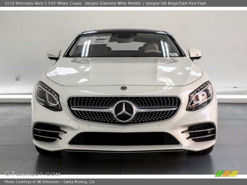 designo Diamond White Metallic / designo Silk Beige/Satin Red Pearl 2019 Mercedes-Benz S 560 4Matic Coupe