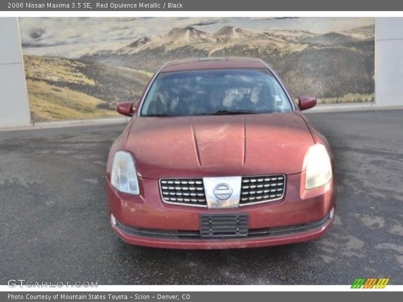 Red Opulence Metallic / Black 2006 Nissan Maxima 3.5 SE