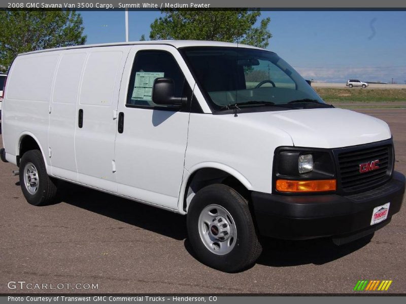 Summit White / Medium Pewter 2008 GMC Savana Van 3500 Cargo