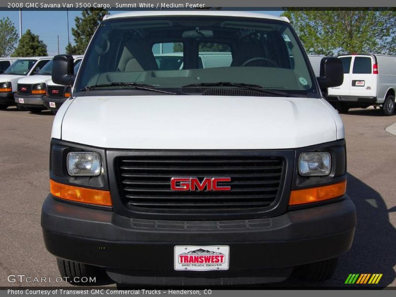 Summit White / Medium Pewter 2008 GMC Savana Van 3500 Cargo