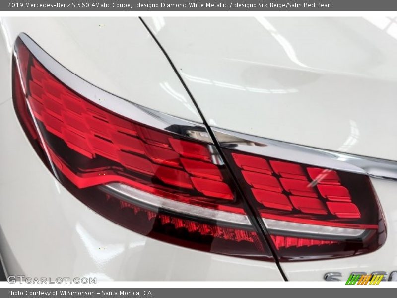 designo Diamond White Metallic / designo Silk Beige/Satin Red Pearl 2019 Mercedes-Benz S 560 4Matic Coupe