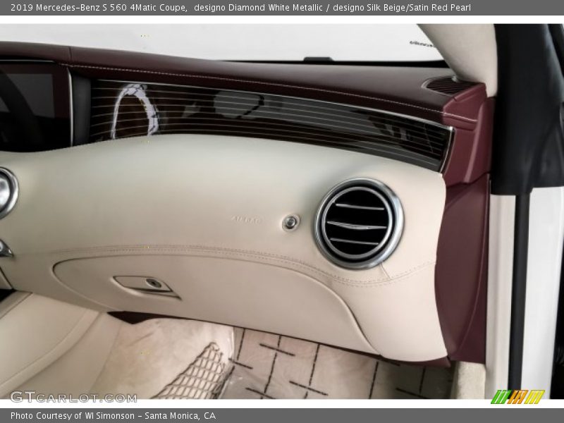 designo Diamond White Metallic / designo Silk Beige/Satin Red Pearl 2019 Mercedes-Benz S 560 4Matic Coupe