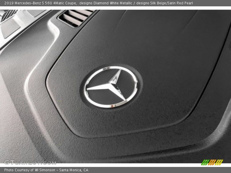 designo Diamond White Metallic / designo Silk Beige/Satin Red Pearl 2019 Mercedes-Benz S 560 4Matic Coupe