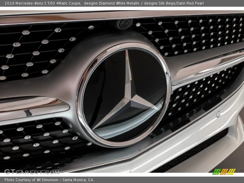 designo Diamond White Metallic / designo Silk Beige/Satin Red Pearl 2019 Mercedes-Benz S 560 4Matic Coupe
