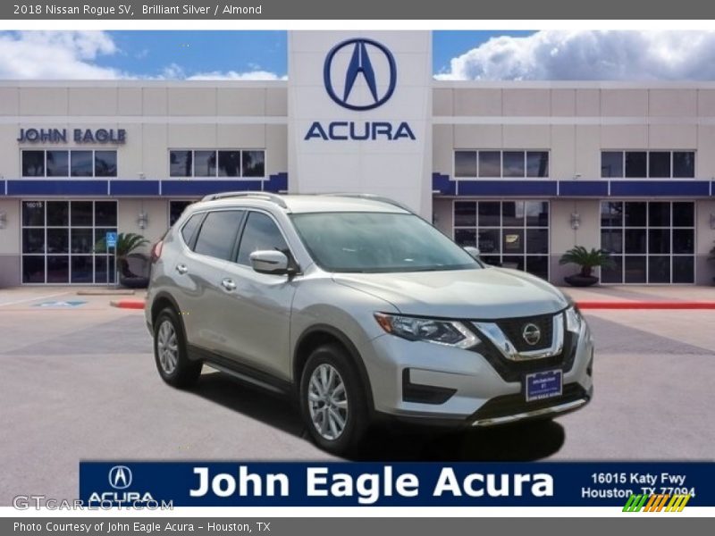 Brilliant Silver / Almond 2018 Nissan Rogue SV