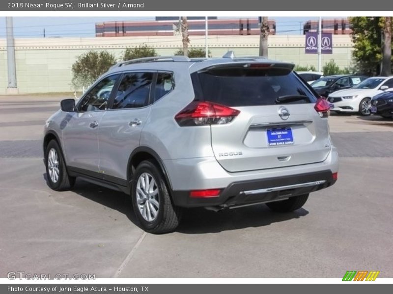 Brilliant Silver / Almond 2018 Nissan Rogue SV