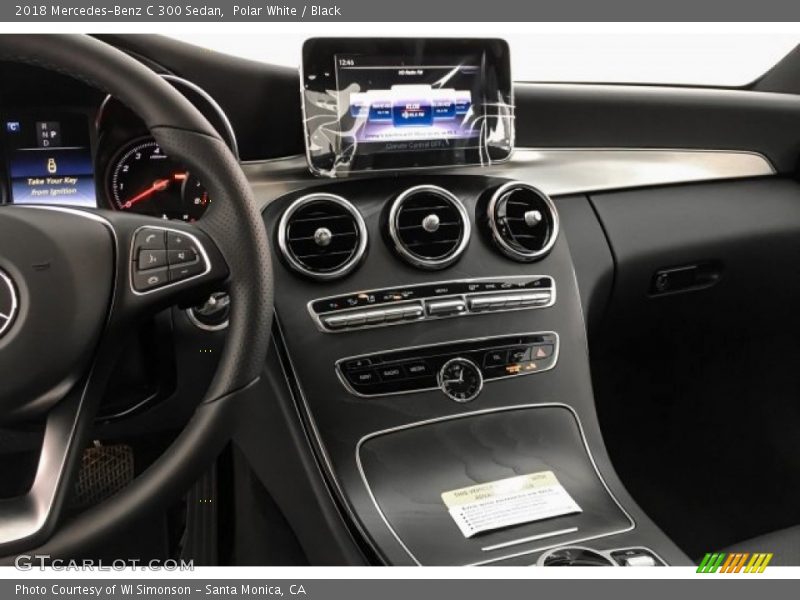 Polar White / Black 2018 Mercedes-Benz C 300 Sedan