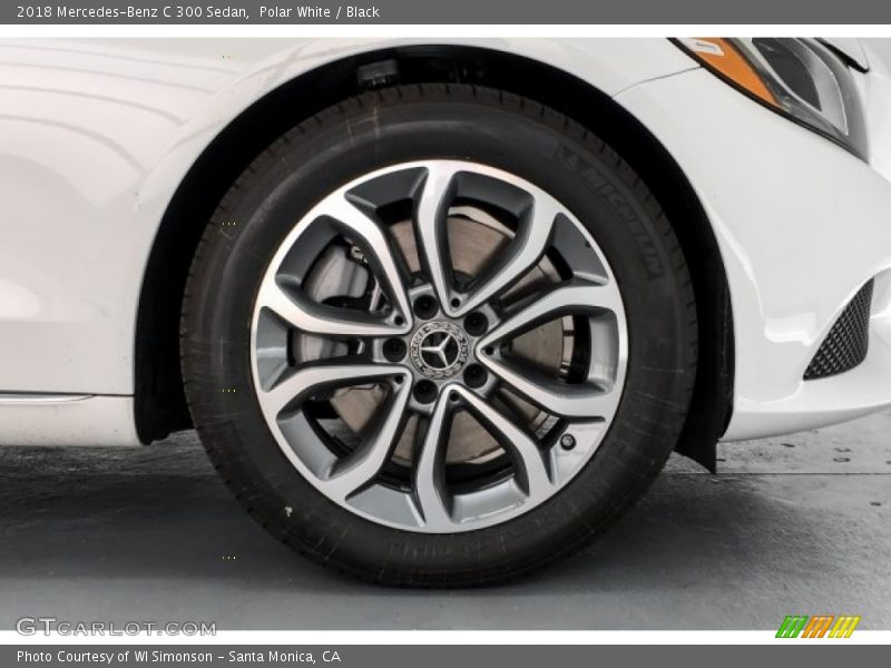 Polar White / Black 2018 Mercedes-Benz C 300 Sedan
