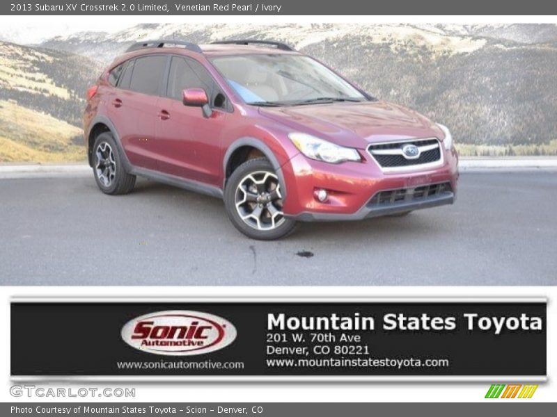 Venetian Red Pearl / Ivory 2013 Subaru XV Crosstrek 2.0 Limited