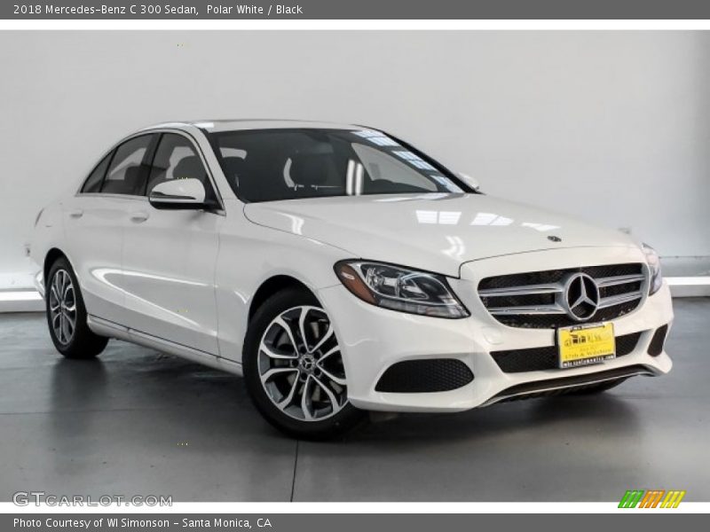 Polar White / Black 2018 Mercedes-Benz C 300 Sedan