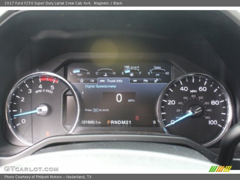 Magnetic / Black 2017 Ford F250 Super Duty Lariat Crew Cab 4x4