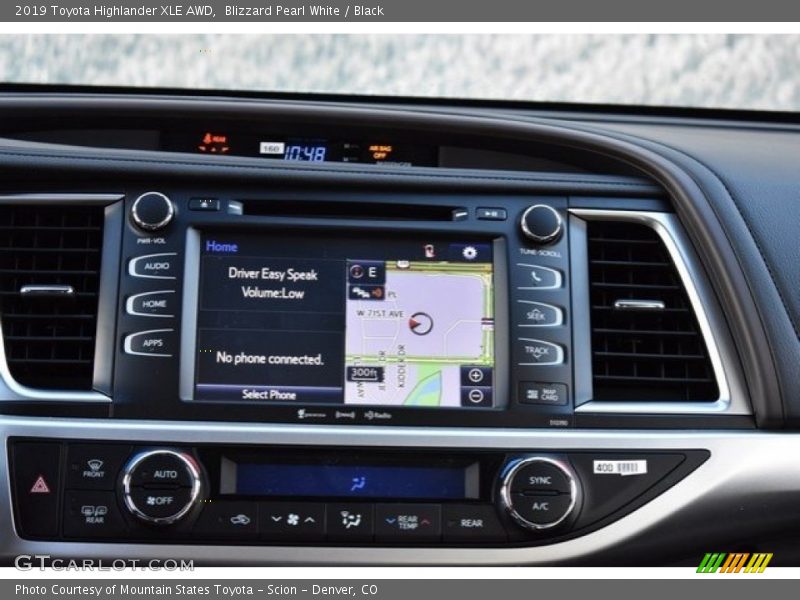 Blizzard Pearl White / Black 2019 Toyota Highlander XLE AWD