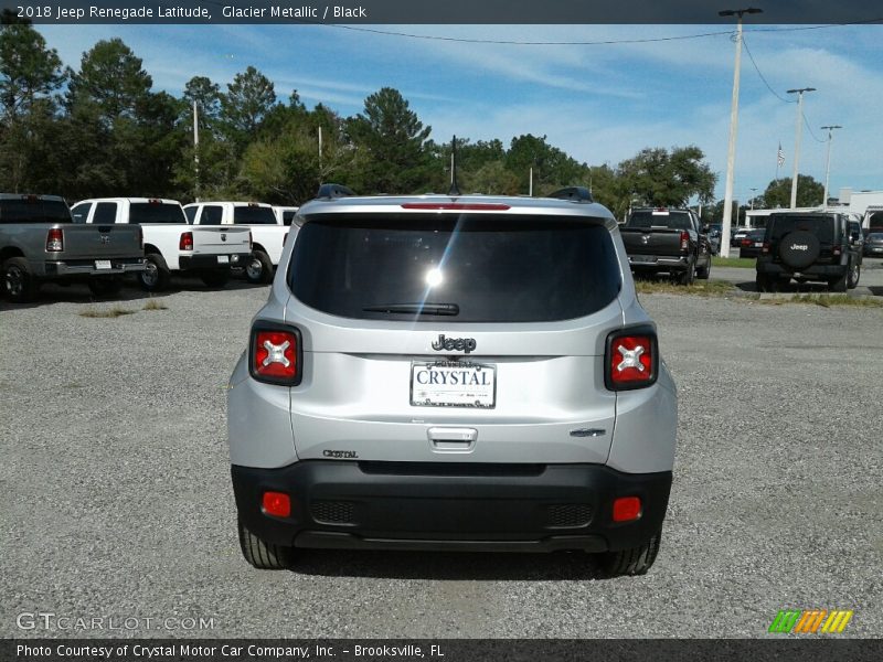 Glacier Metallic / Black 2018 Jeep Renegade Latitude