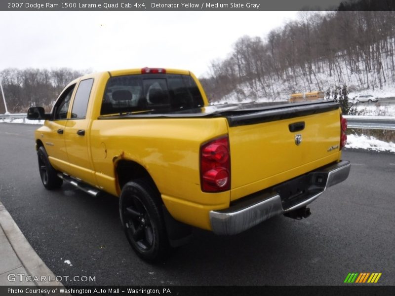 Detonator Yellow / Medium Slate Gray 2007 Dodge Ram 1500 Laramie Quad Cab 4x4