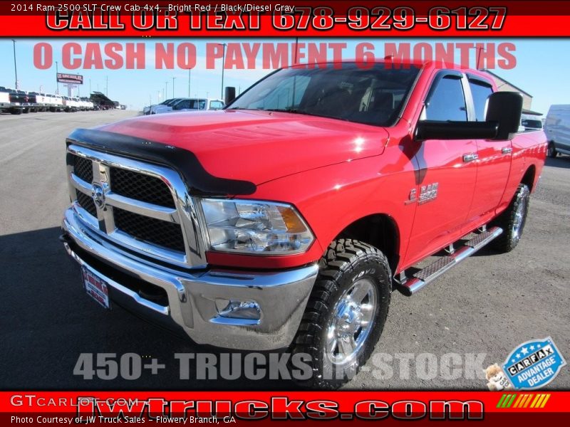 Bright Red / Black/Diesel Gray 2014 Ram 2500 SLT Crew Cab 4x4