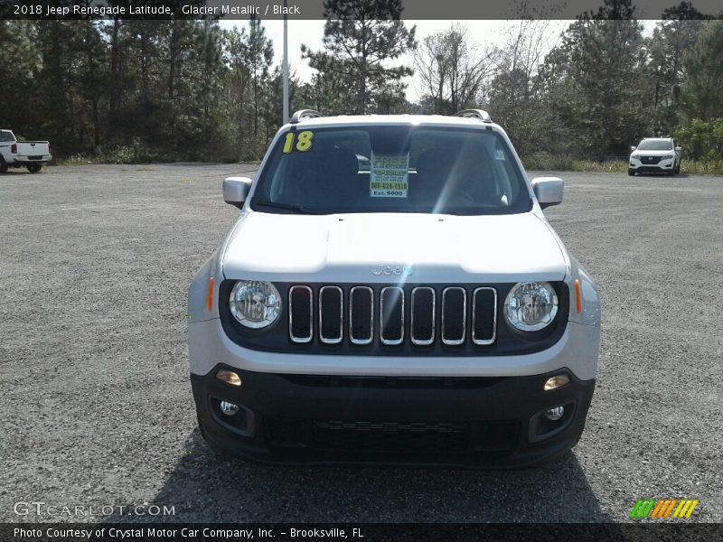Glacier Metallic / Black 2018 Jeep Renegade Latitude