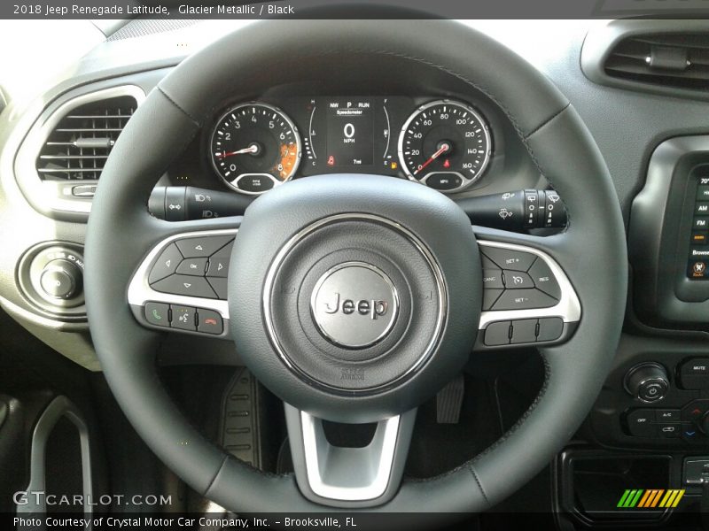 Glacier Metallic / Black 2018 Jeep Renegade Latitude