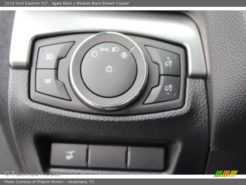 Agate Black / Medium Black/Desert Copper 2019 Ford Explorer XLT