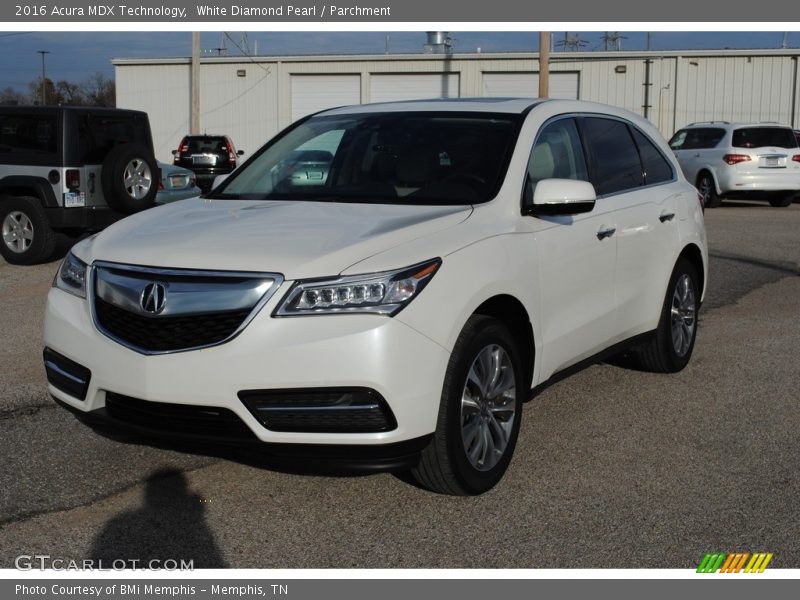 White Diamond Pearl / Parchment 2016 Acura MDX Technology