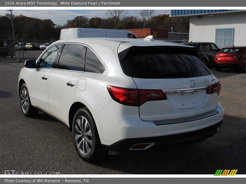 White Diamond Pearl / Parchment 2016 Acura MDX Technology