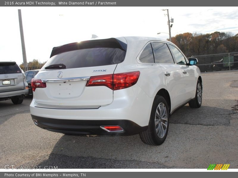 White Diamond Pearl / Parchment 2016 Acura MDX Technology