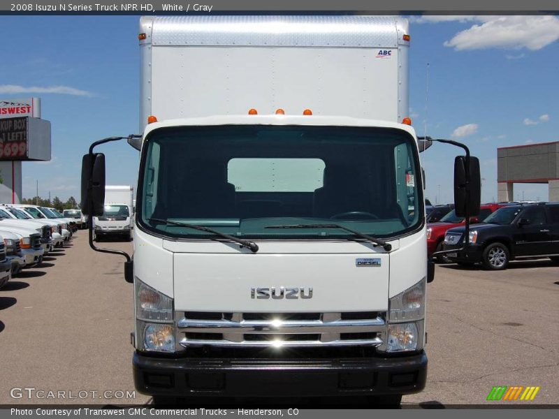 White / Gray 2008 Isuzu N Series Truck NPR HD