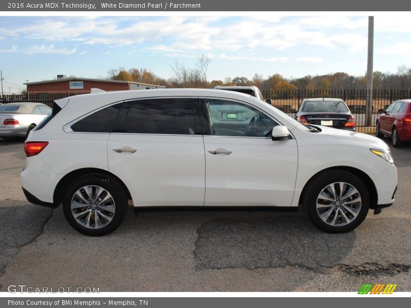 White Diamond Pearl / Parchment 2016 Acura MDX Technology