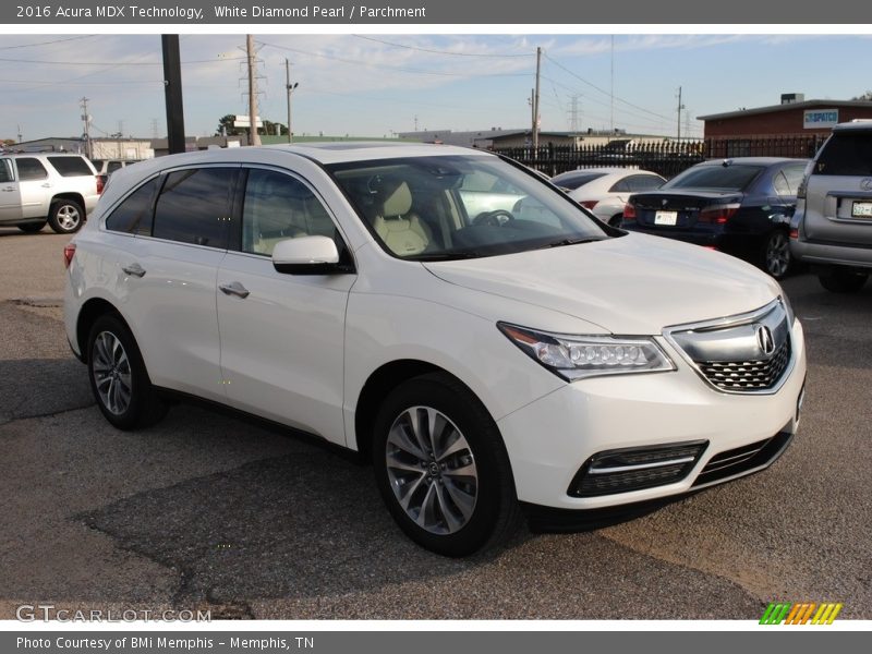 White Diamond Pearl / Parchment 2016 Acura MDX Technology