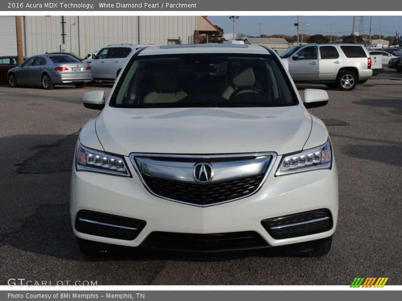 White Diamond Pearl / Parchment 2016 Acura MDX Technology