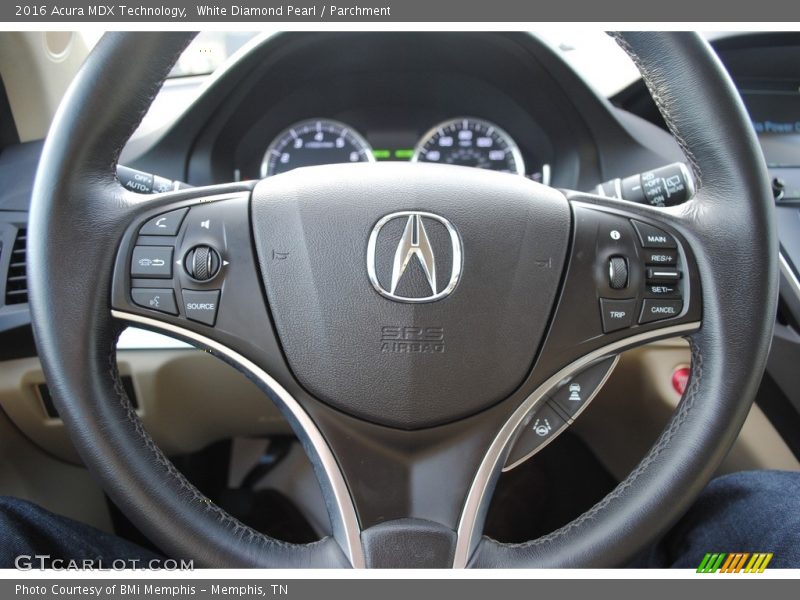 White Diamond Pearl / Parchment 2016 Acura MDX Technology