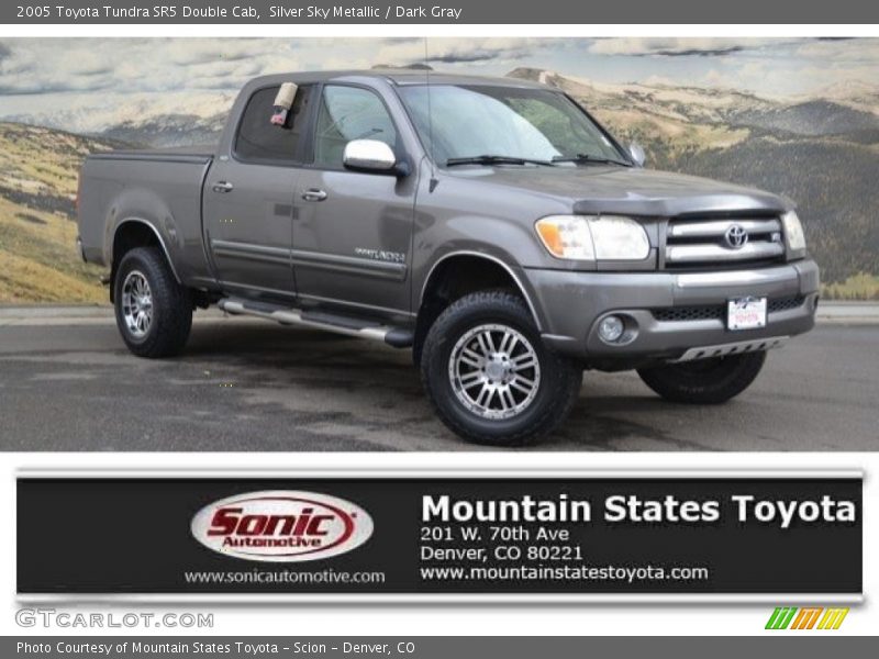 Silver Sky Metallic / Dark Gray 2005 Toyota Tundra SR5 Double Cab