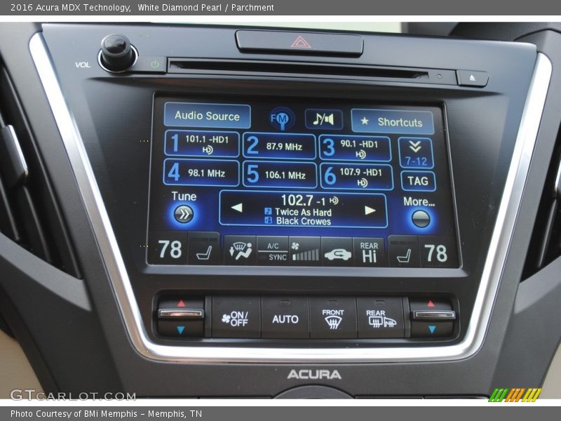 White Diamond Pearl / Parchment 2016 Acura MDX Technology