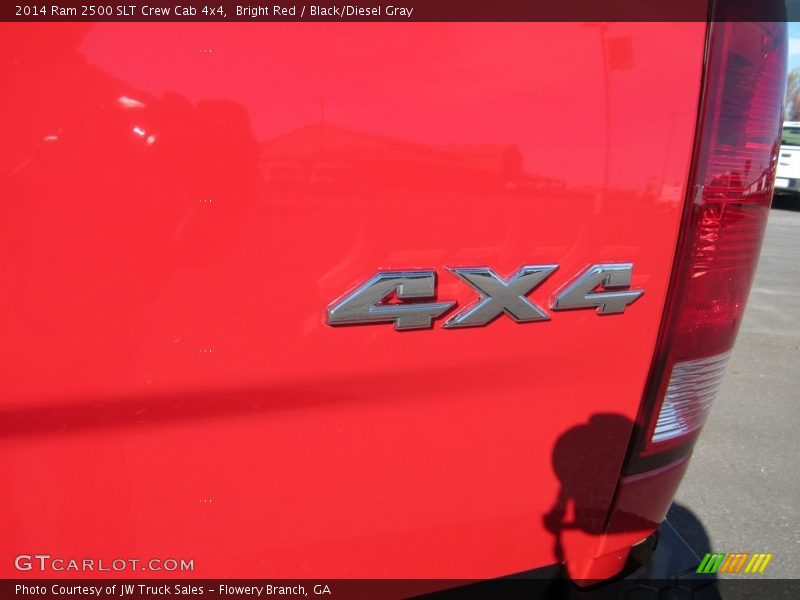 Bright Red / Black/Diesel Gray 2014 Ram 2500 SLT Crew Cab 4x4