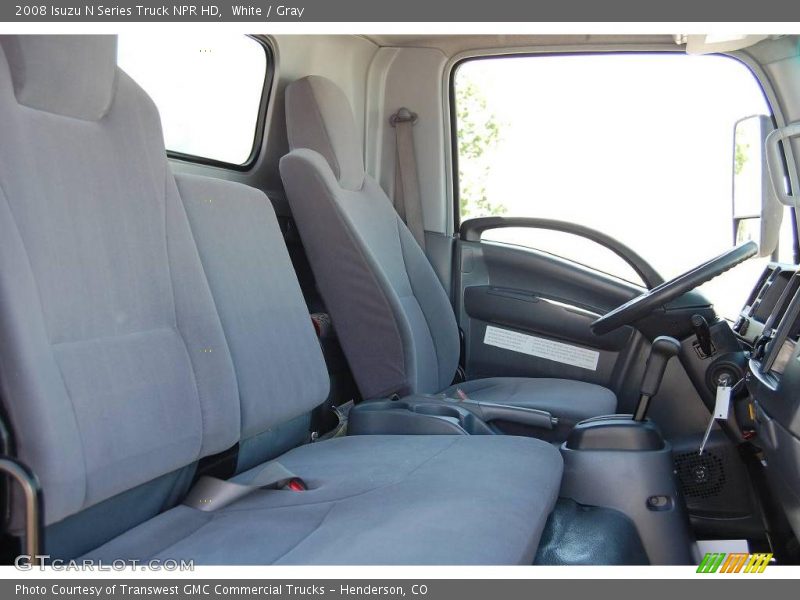 White / Gray 2008 Isuzu N Series Truck NPR HD