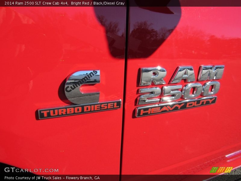 Bright Red / Black/Diesel Gray 2014 Ram 2500 SLT Crew Cab 4x4