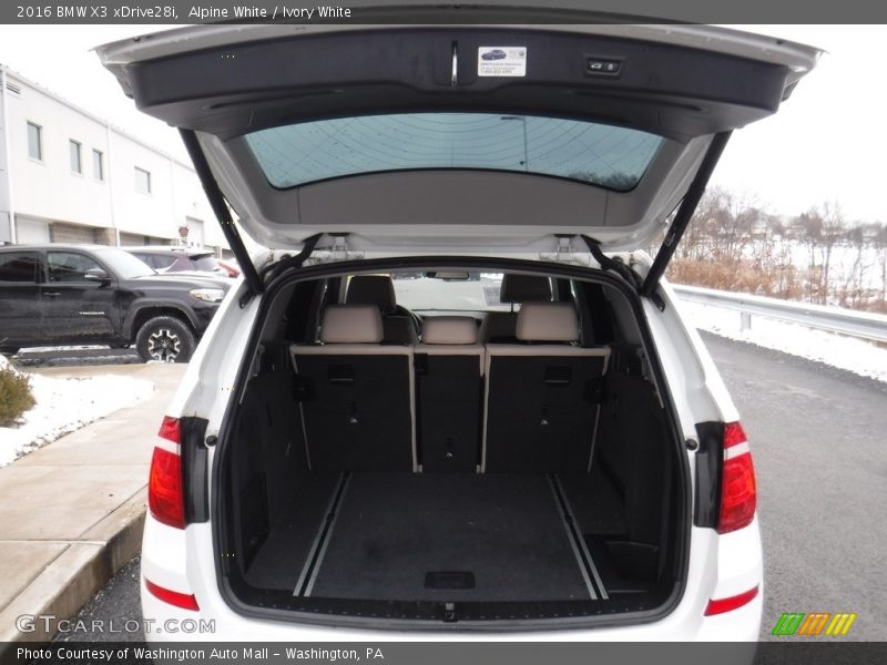 Alpine White / Ivory White 2016 BMW X3 xDrive28i